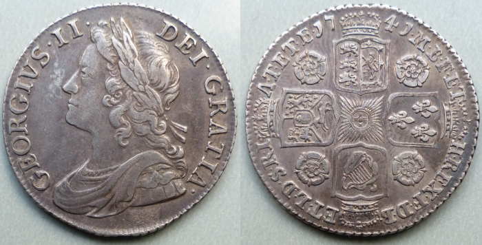 George II 1741 shilling